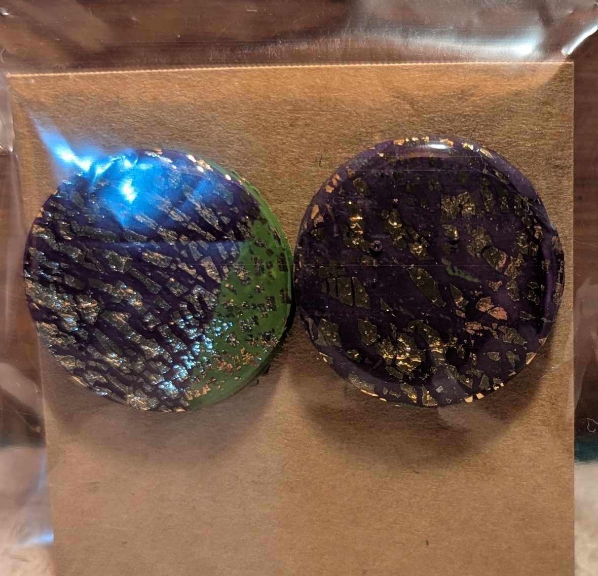 Midnight Mosaic Stud Earrings