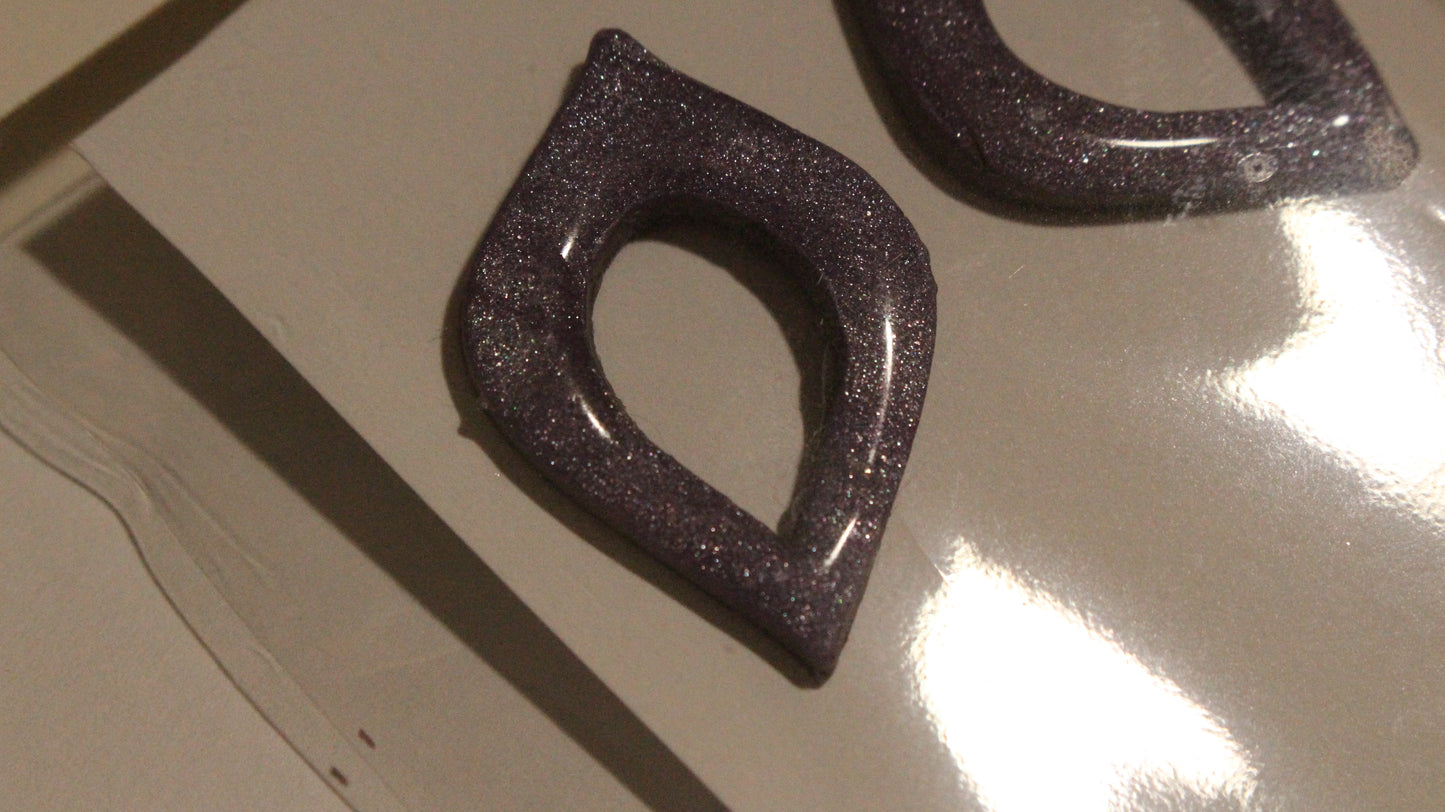 Starlit Lilac Statement Earrings