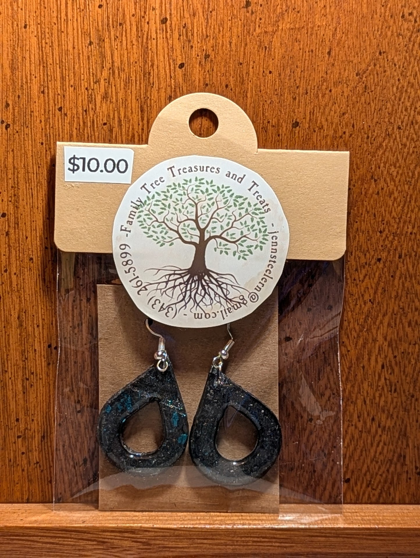 Midnight Lagoon Teardrop Earrings