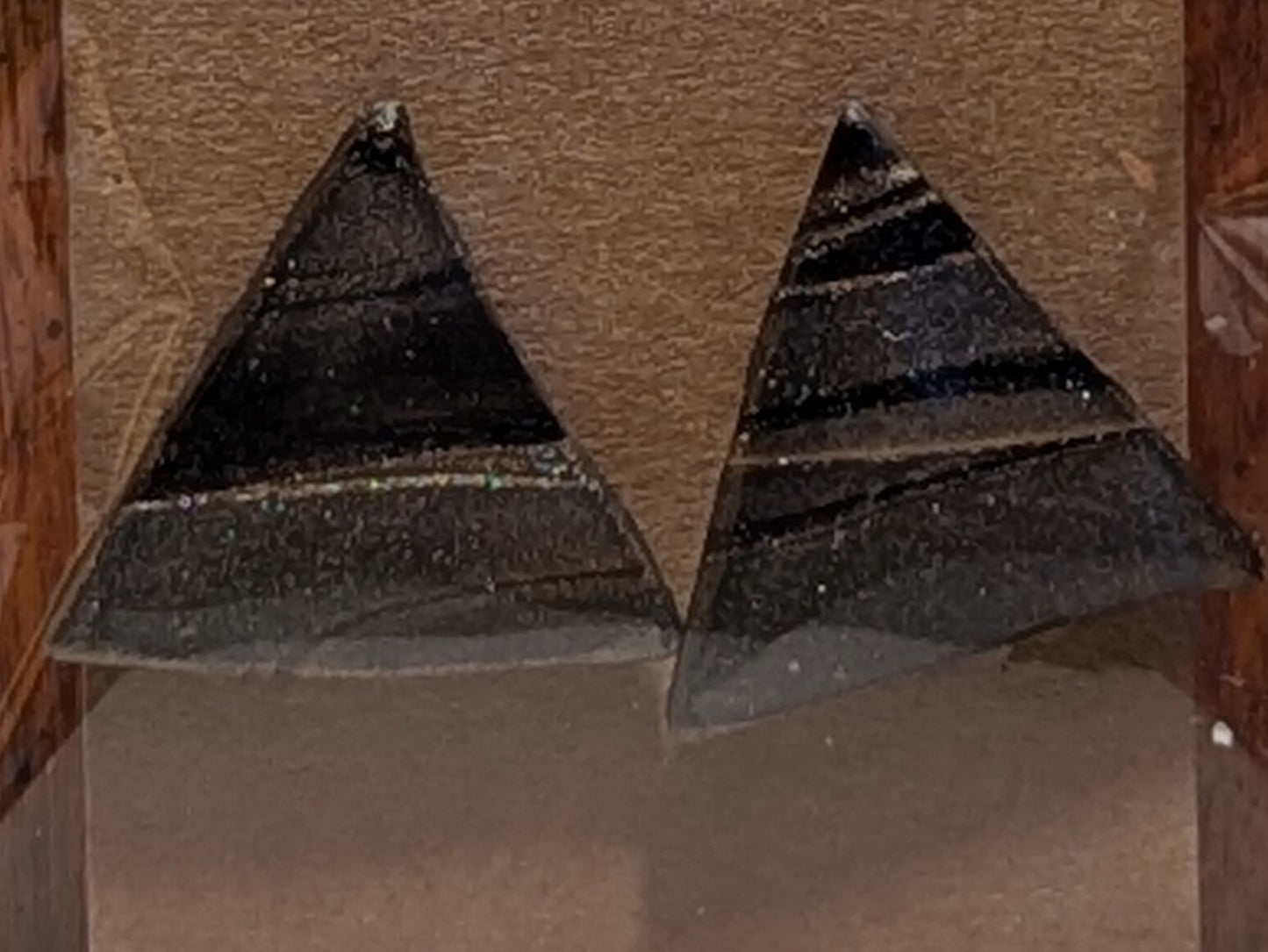 Midnight Pyramid Studs