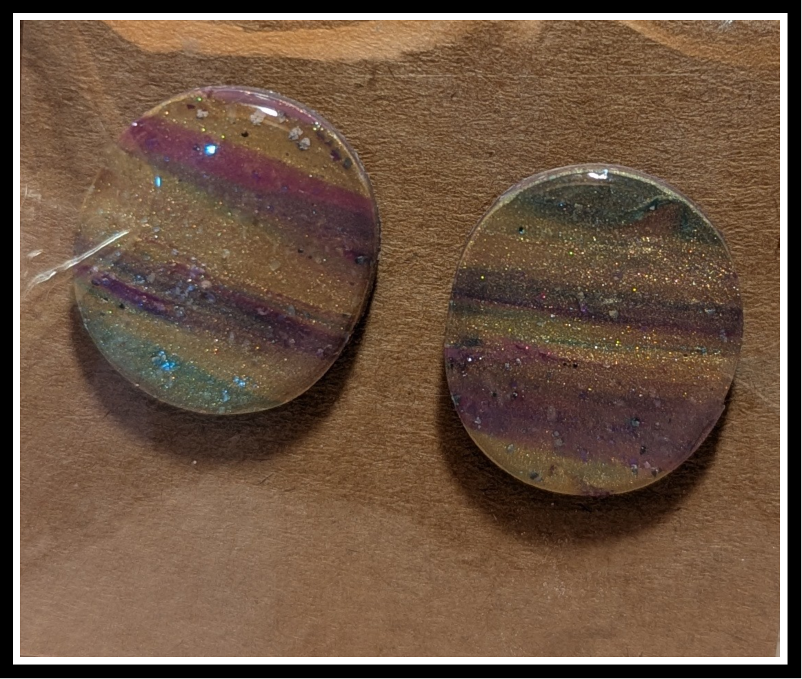 Cosmic Dreamscape Round Stud Earrings
