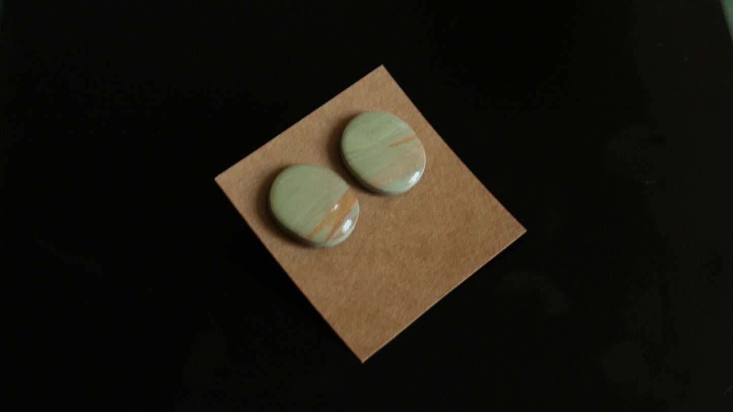Golden Sage Dream Studs