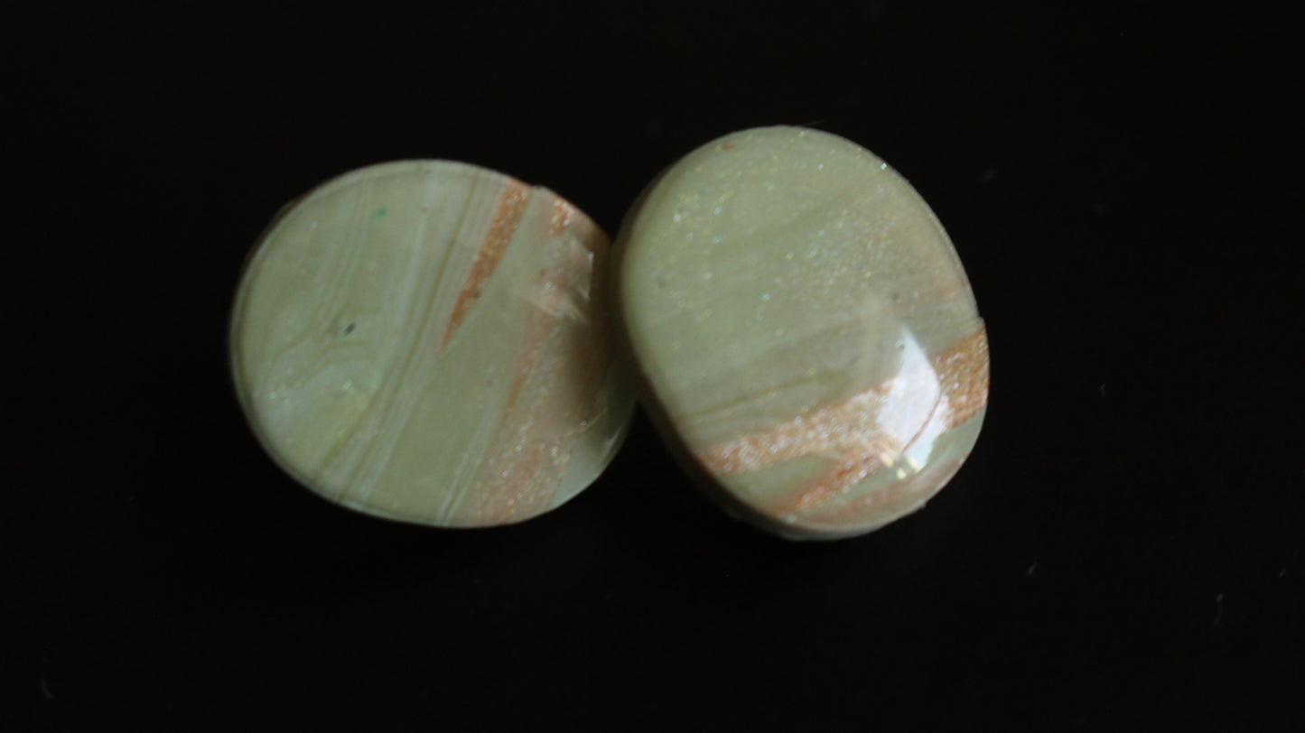 Golden Sage Dream Studs