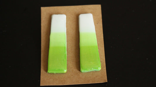 Emerald Horizon Rectangle Earrings