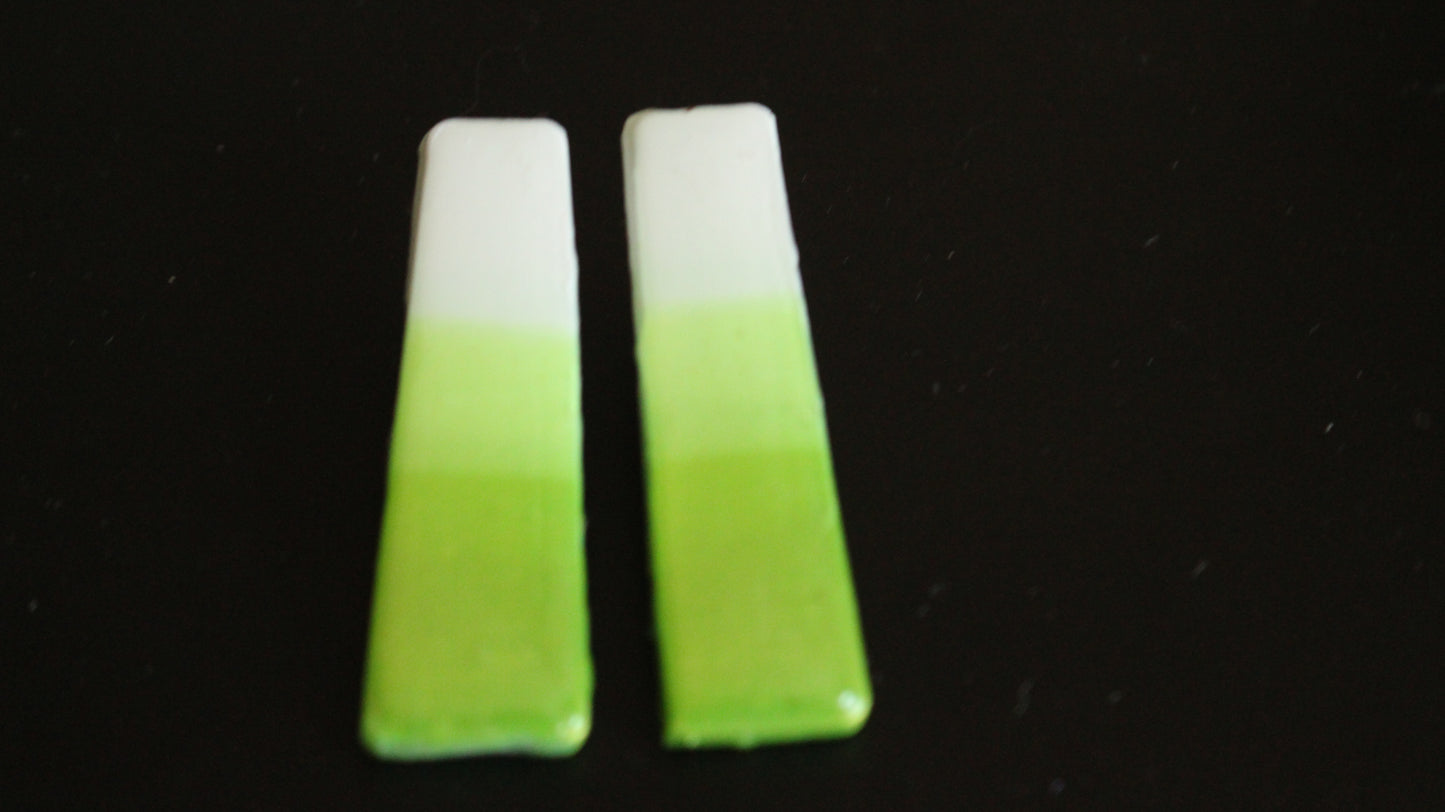 Emerald Horizon Rectangle Earrings