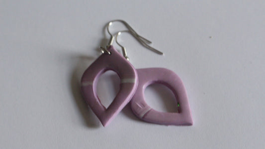 Lavender Breeze Modern Drop Earrings