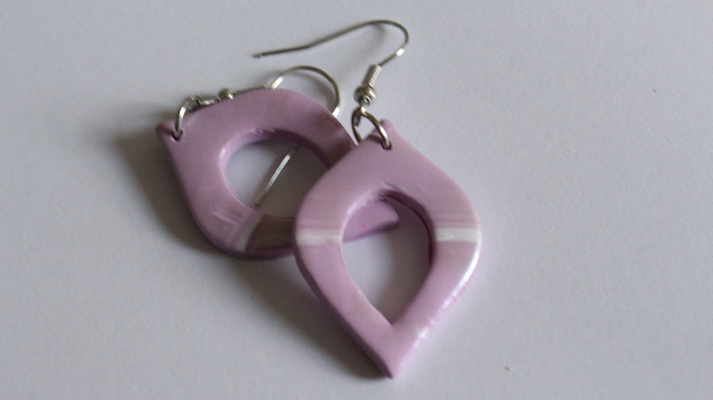 Lavender Breeze Modern Drop Earrings
