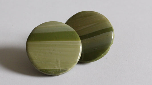 Olive Grove Round Stud Earrings