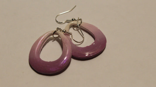 Violet Dream: Handmade Gradient Purple Dangle Earrings