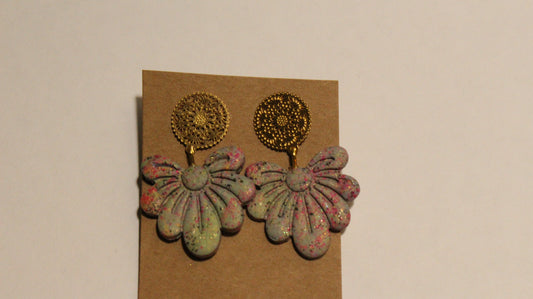 Boho Blossom Filigree Statement Earrings