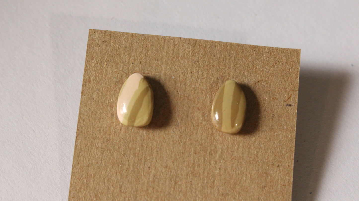 Desert Sands Teardrop Stud Earrings