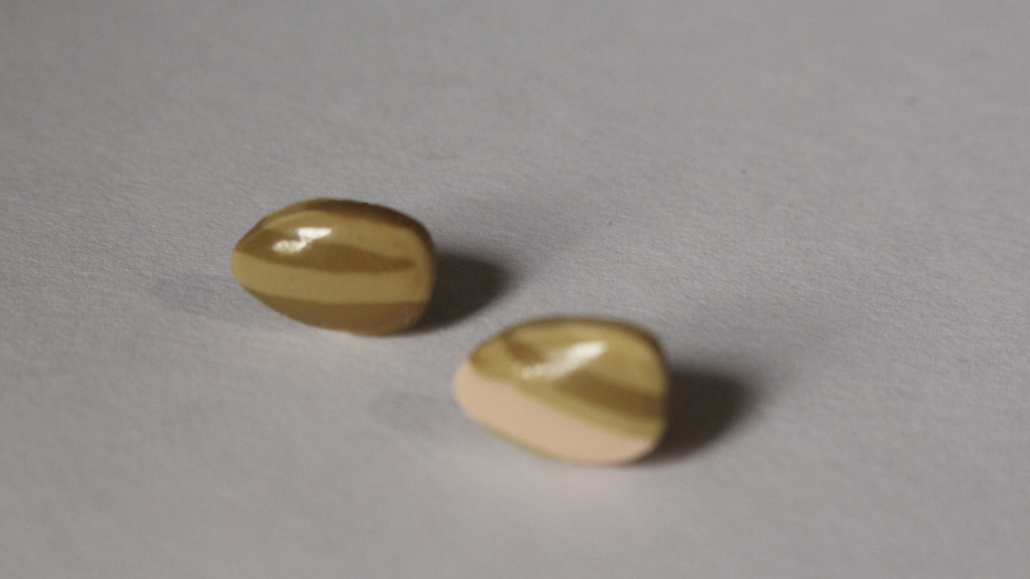 Desert Sands Teardrop Stud Earrings