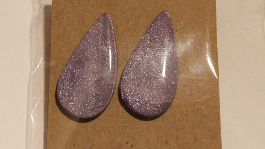 Starlit Lavender Teardrop Earrings