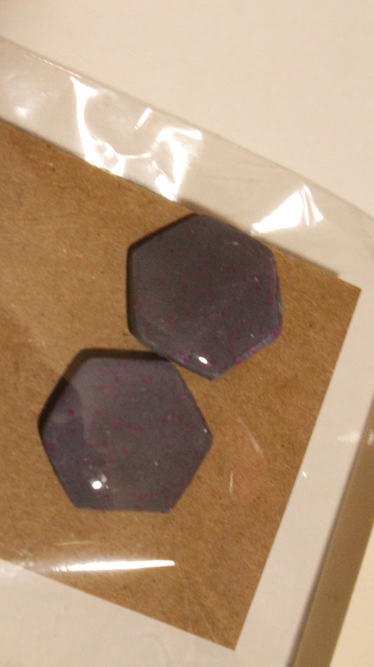 Galaxy Hexagon Studs