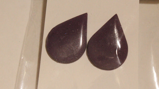 Plum Stardust Teardrop Earrings