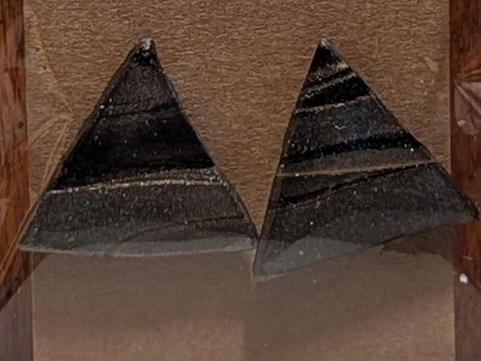 Midnight Pyramid Studs