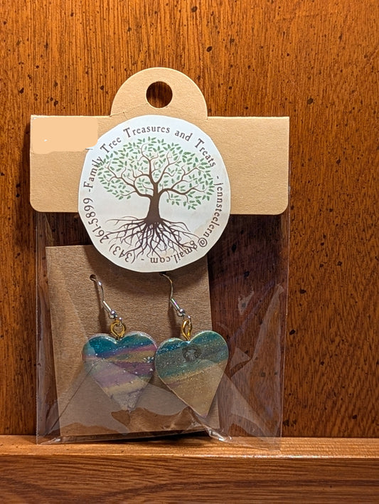 Stardust Horizon Heart Earrings