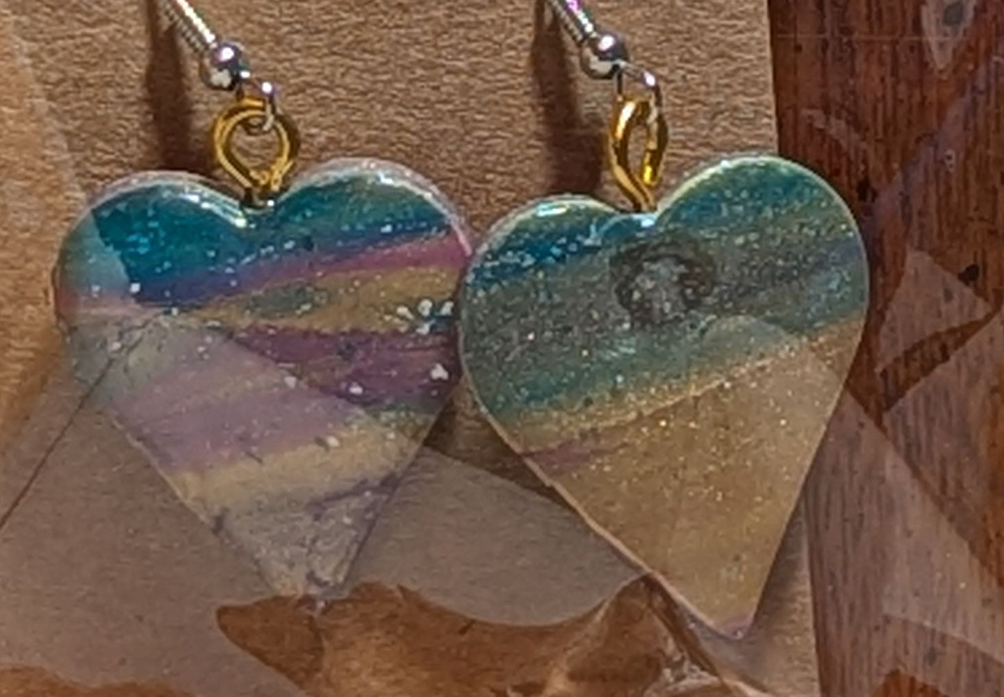 Stardust Horizon Heart Earrings