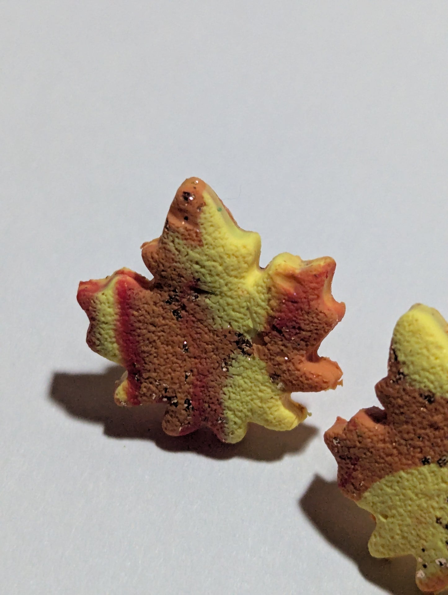 Autumn Maple Leaf Stud Earrings – Handmade Fall Jewelry